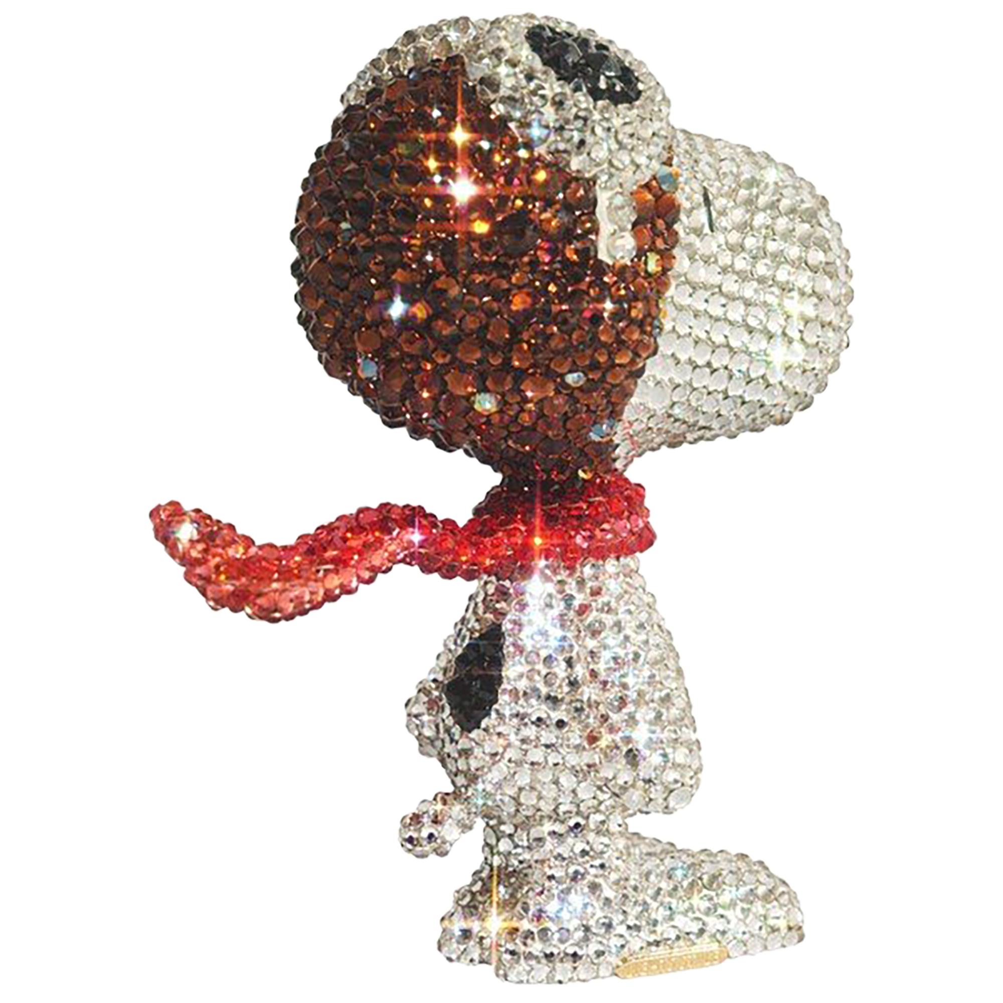 UDF CRYSTAL DECORATE SNOOPY SNOOPY THE FLYING ACE《Scheduled to be shipped within 3 to 6 months after ordering》