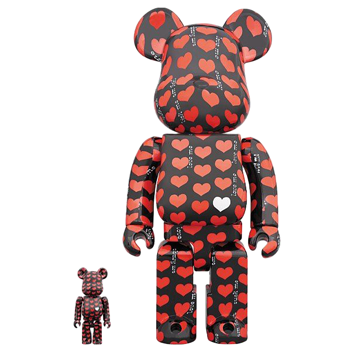 BE@RBRICK Black Heart 100％ & 400％