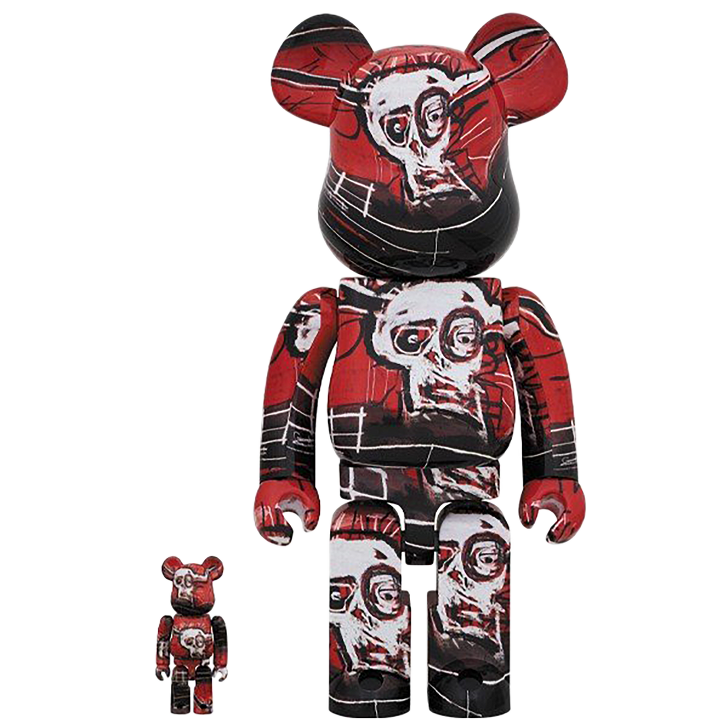 BE@RBRICK JEAN-MICHEL BASQUIAT #5 100％ & 400％