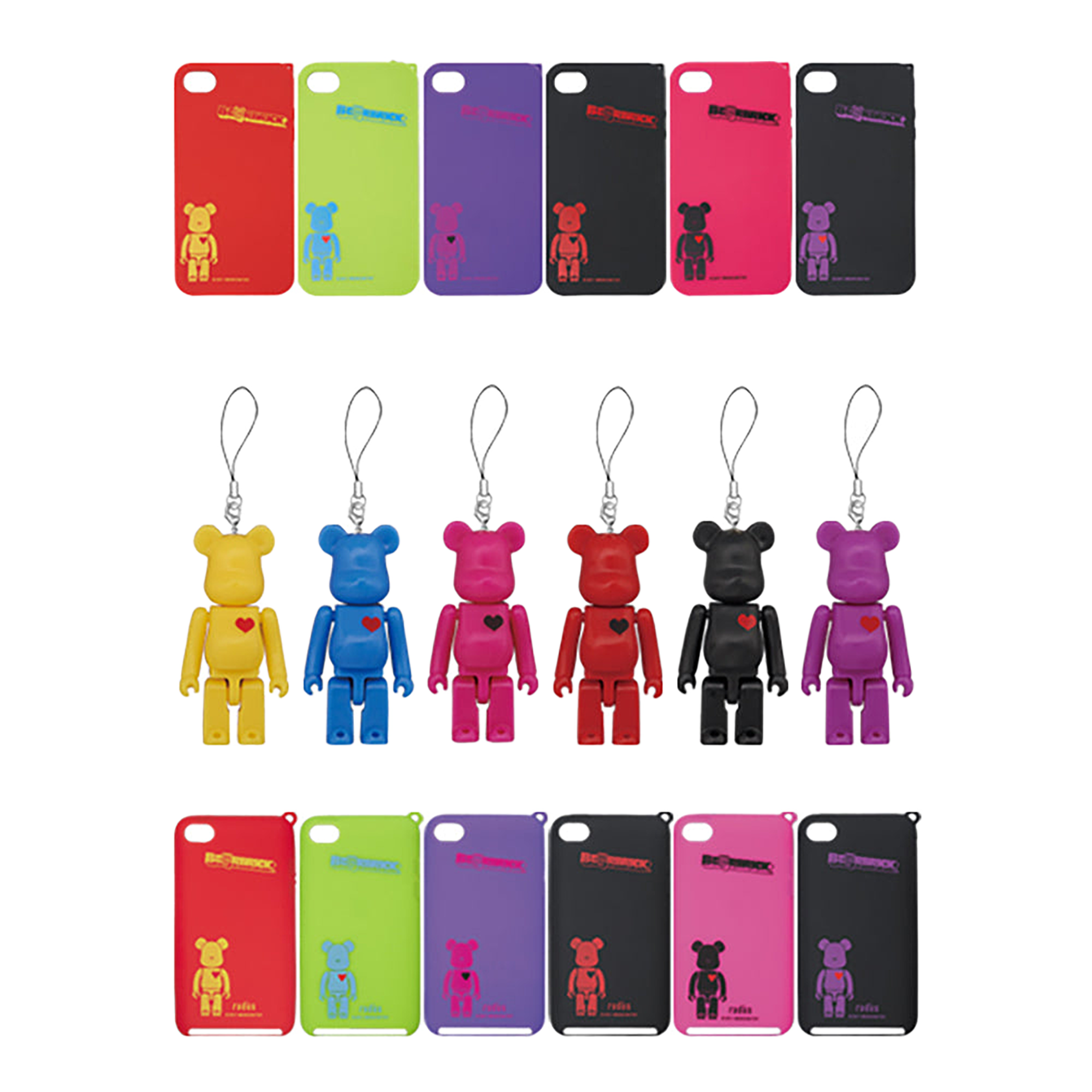 BE@RBRICK silicone case for iPhone 4 / for iPod touch 4th