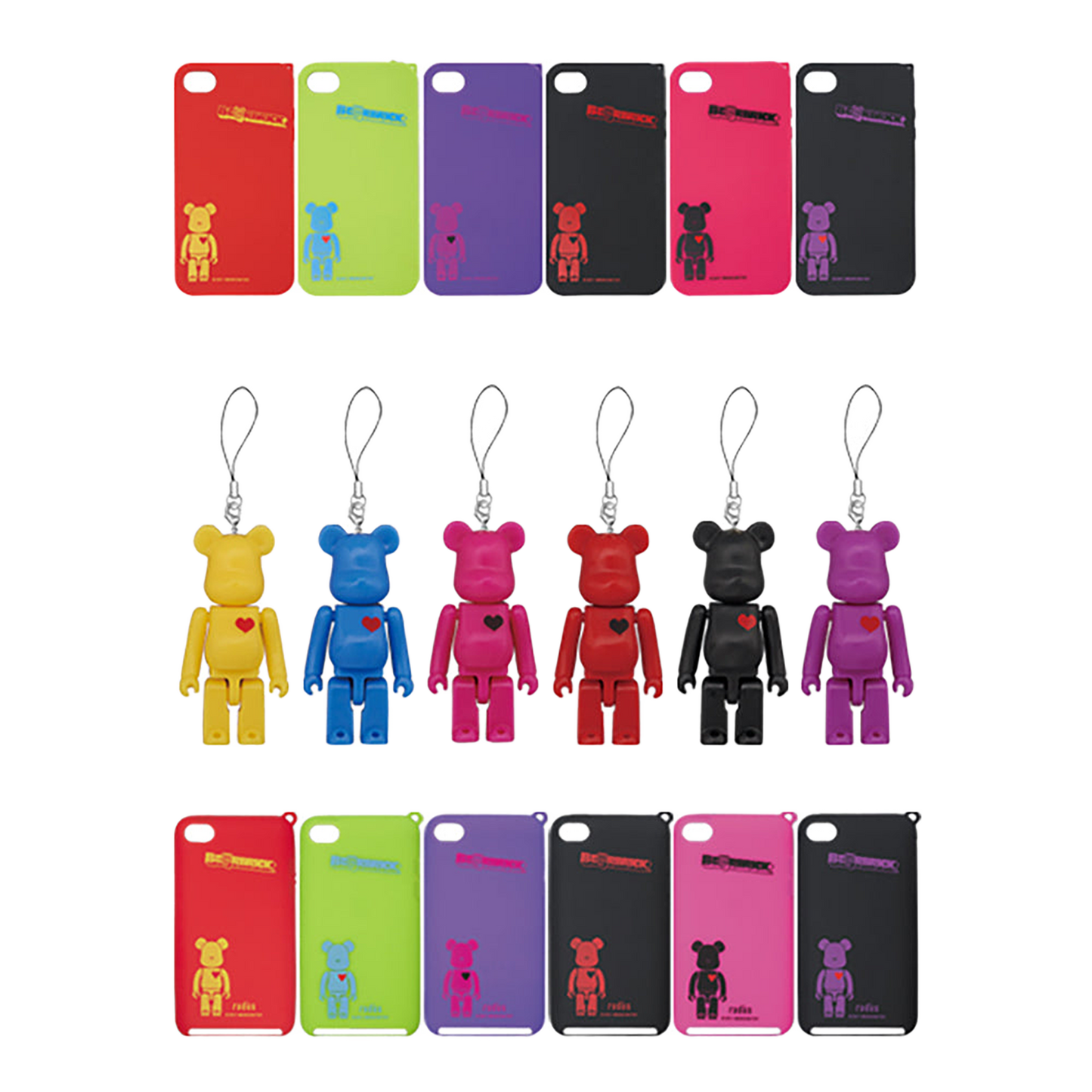 BE@RBRICK silicone case for iPhone 4 / for iPod touch 4th