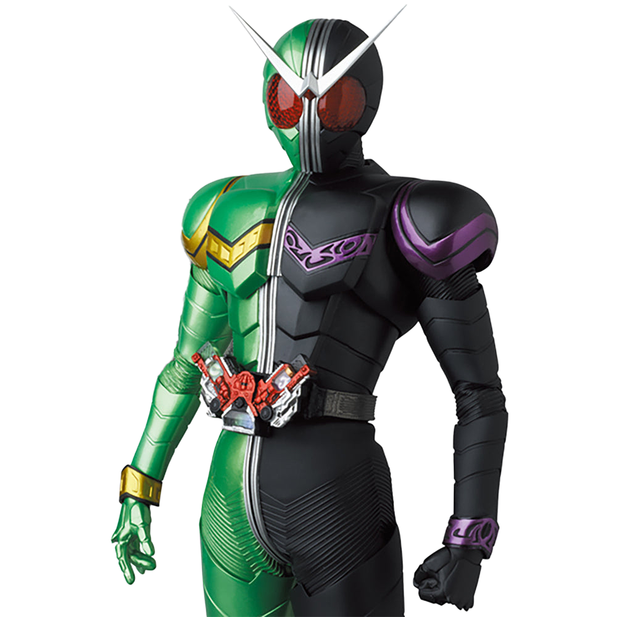 RAH No.694 仮面ライダーW 仮面ライダージョーカー Ver.2.0 RAH DX 仮面ライダーW サイクロンジョーカー（Ver.2.0） | MEDICOM TOY