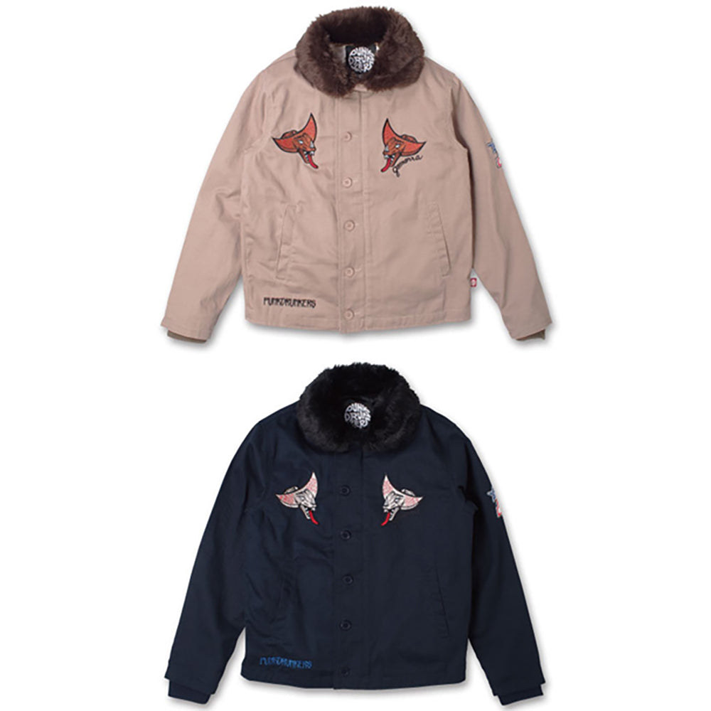 ゴモラデッキJKT（BEIGE / NAVY）_0