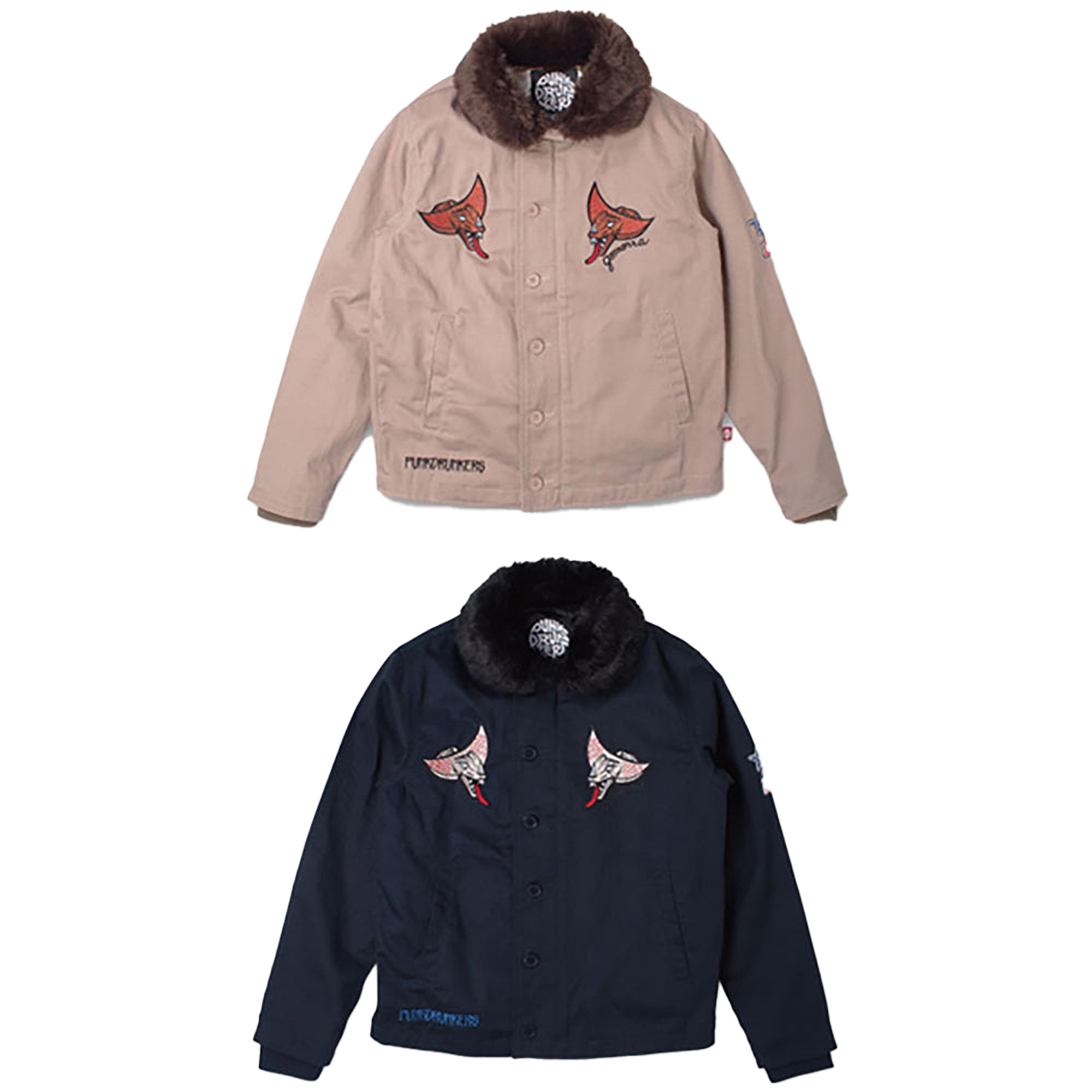 ゴモラデッキJKT（BEIGE / NAVY）