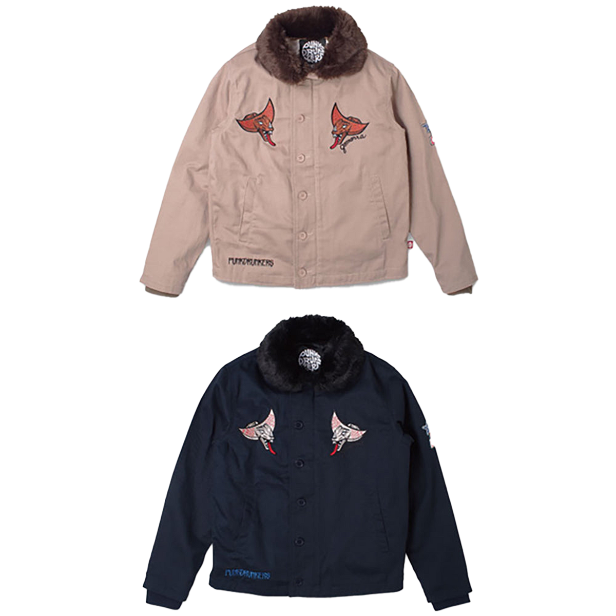 ゴモラデッキJKT（BEIGE / NAVY）
