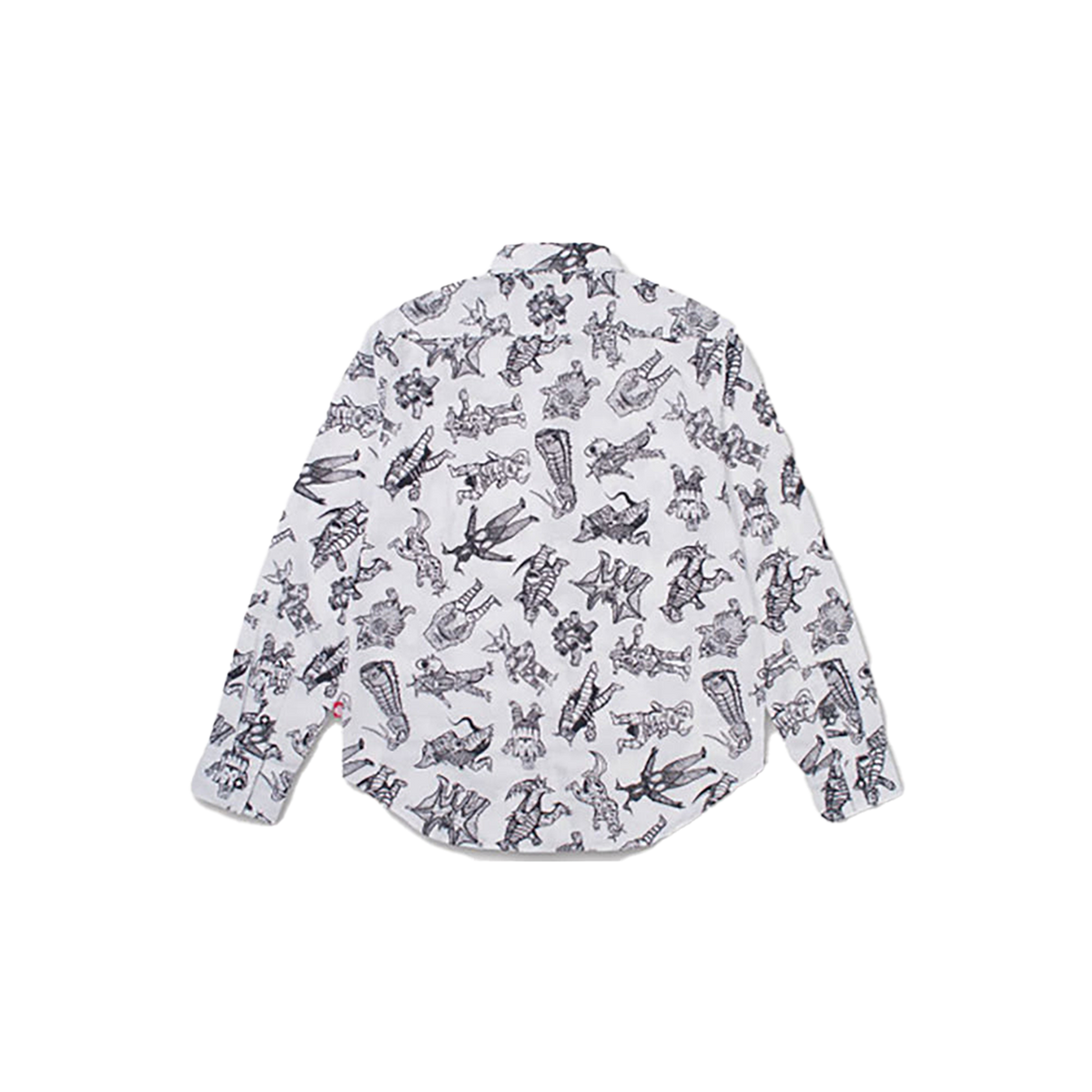 怪獣総柄シャツ