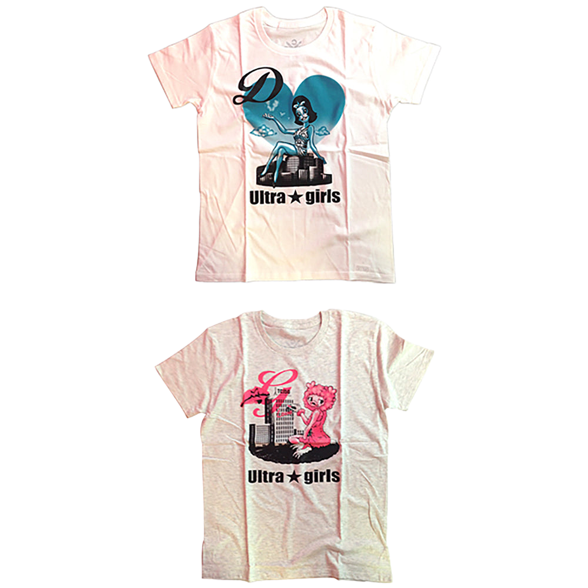 Ultra★girls Tシャツ（WHITE / GRAY）