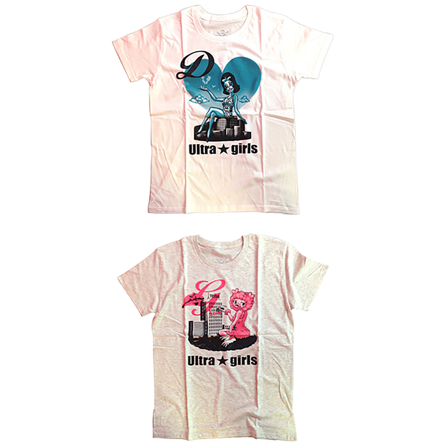 Ultra★girls Tシャツ（WHITE / GRAY）