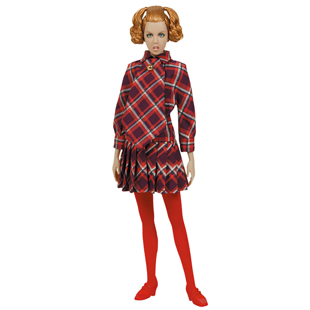 TWIGGY DOLL 3rd MODEL (check pattern one - piece)_0