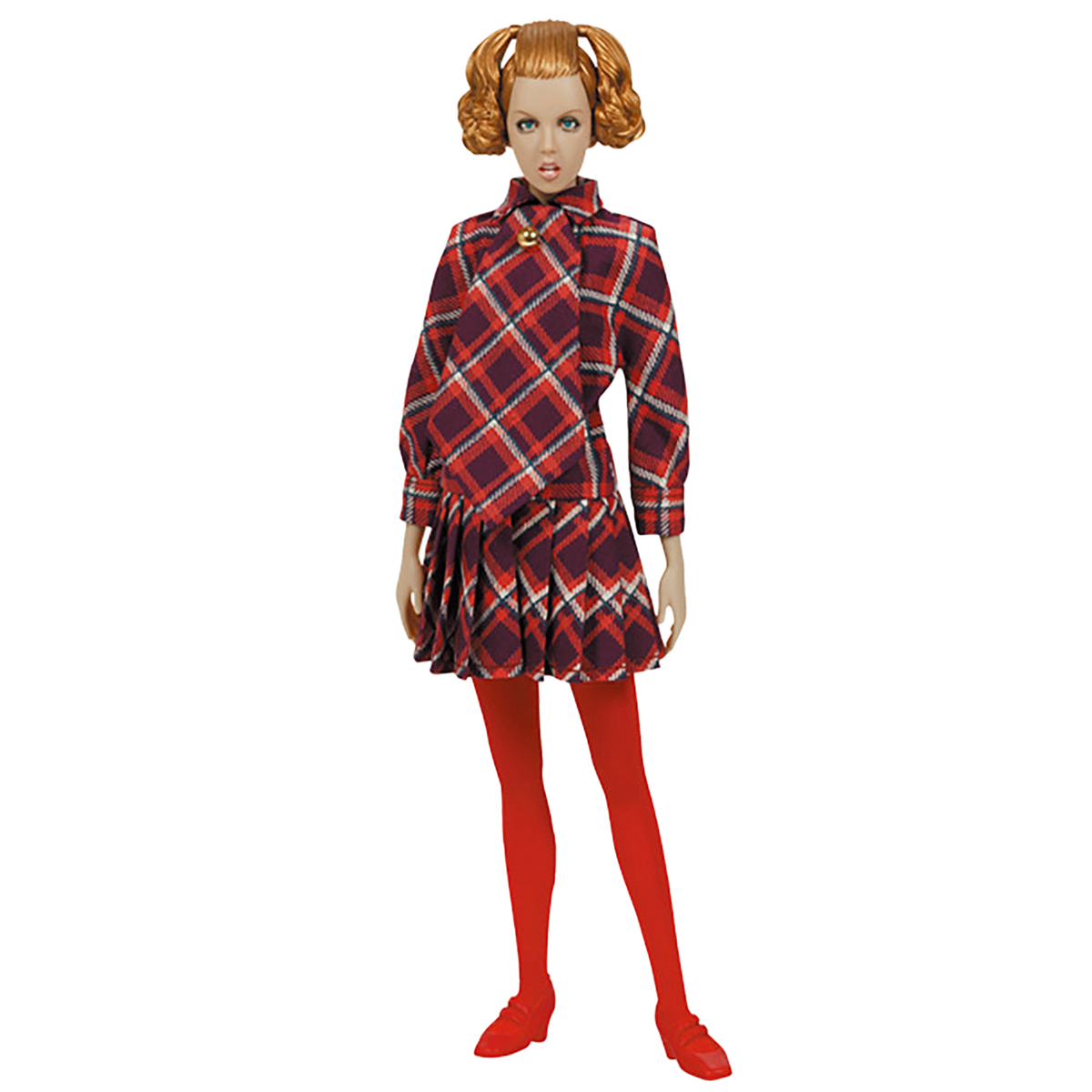 TWIGGY DOLL 3rd MODEL (check pattern one - piece)
