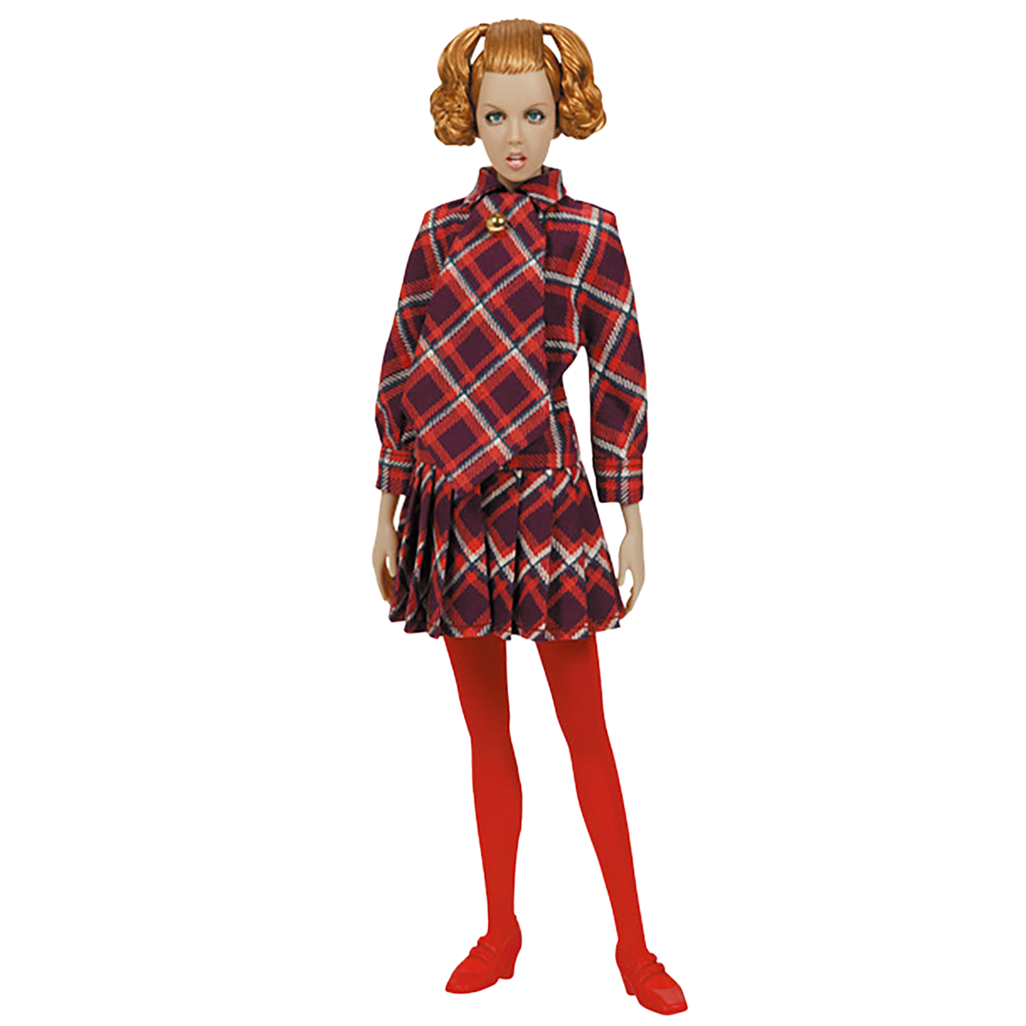 TWIGGY DOLL 3rd MODEL (check pattern one - piece)