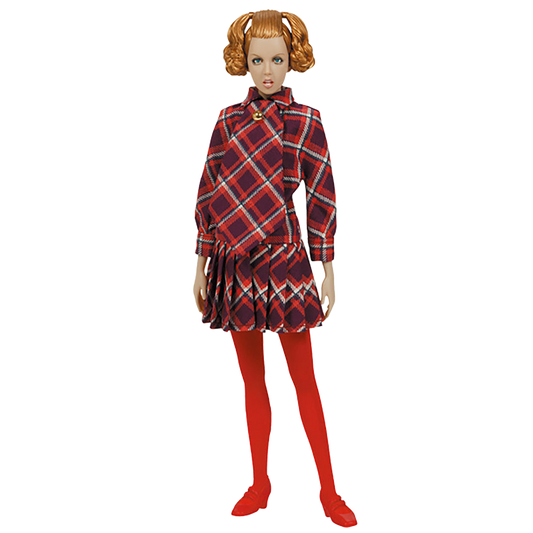 TWIGGY DOLL 3rd MODEL (check pattern one - piece)
