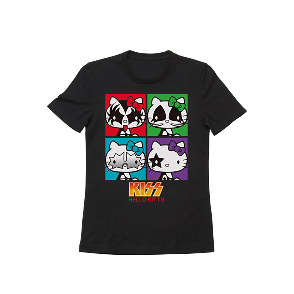 KISS × HELLO KITTYシリーズ Tシャツ ロックファイヤー / スクエア_2