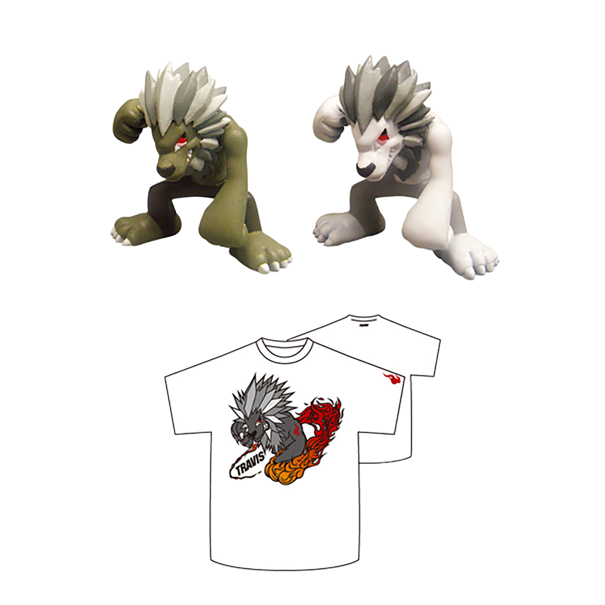 TRAVIS Key Chain / TRAVIS T-shirt w/TRAVIS Key Chain set