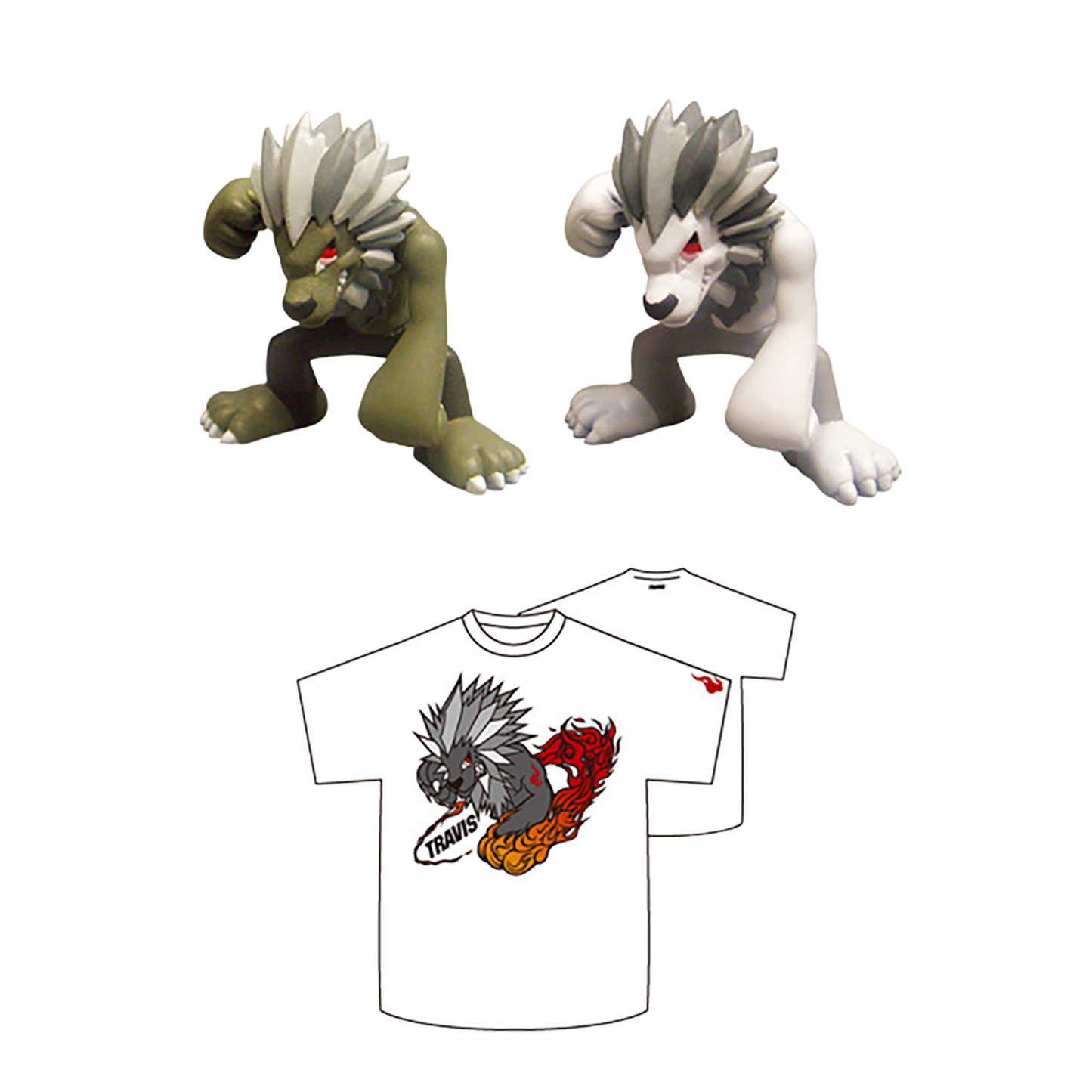 TRAVIS Key Chain / TRAVIS T-shirt w/TRAVIS Key Chain set