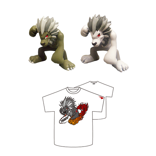 TRAVIS Key Chain / TRAVIS T-shirt w/TRAVIS Key Chain set