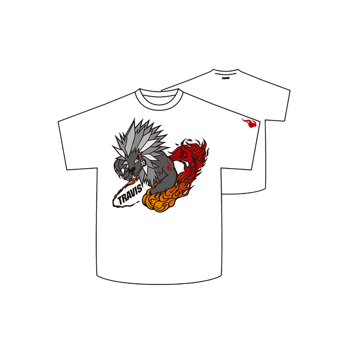 TRAVIS Key Chain / TRAVIS T-shirt w/TRAVIS Key Chain set