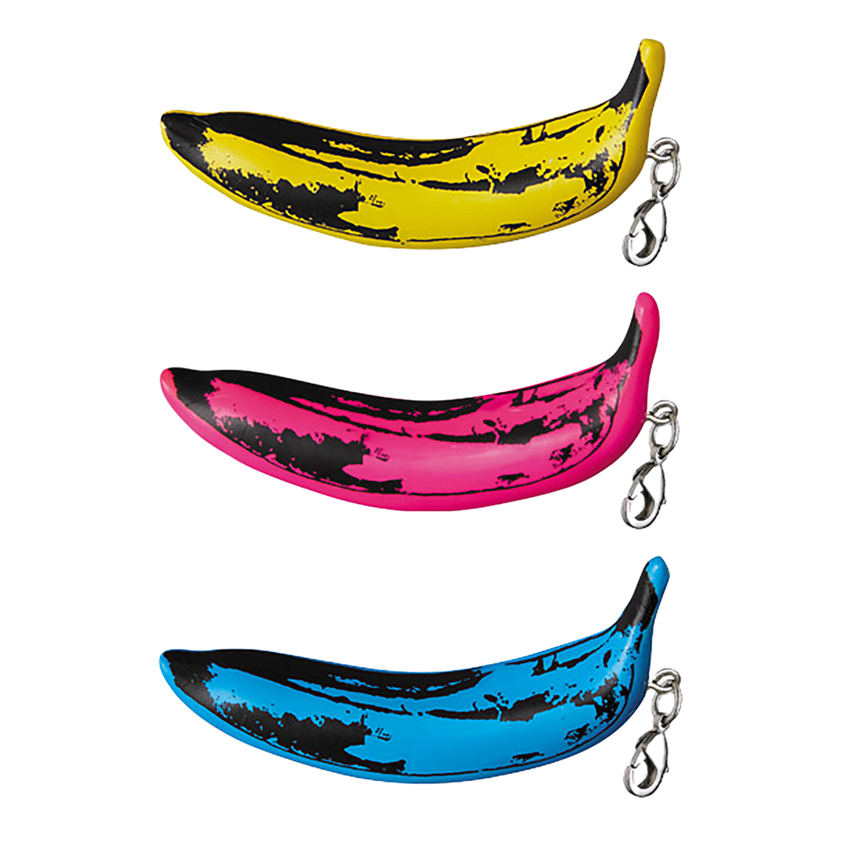 メディコムトイ アンディーウォーホル バナナ キーチェーン 黄色 UDF