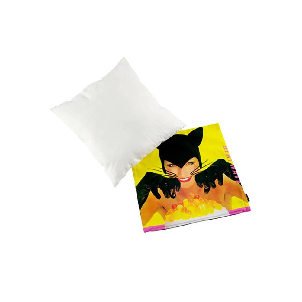 VINYL “BLACK CATS” CUSHION HEAT WAVE_2