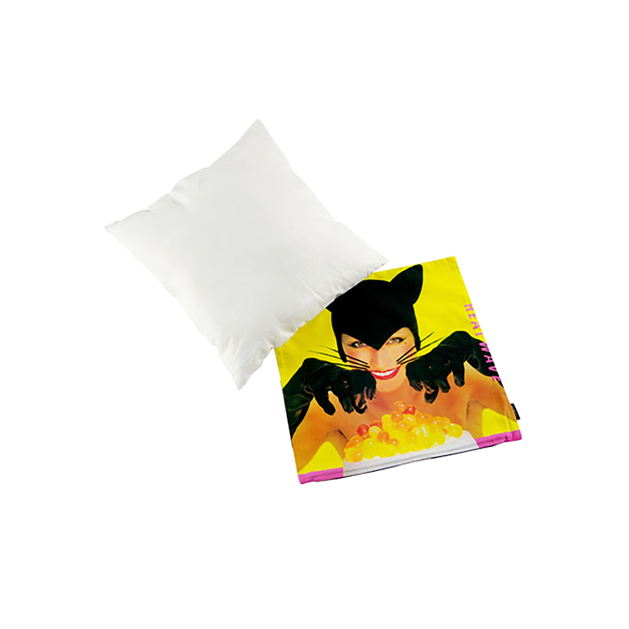 VINYL “BLACK CATS” CUSHION HEAT WAVE