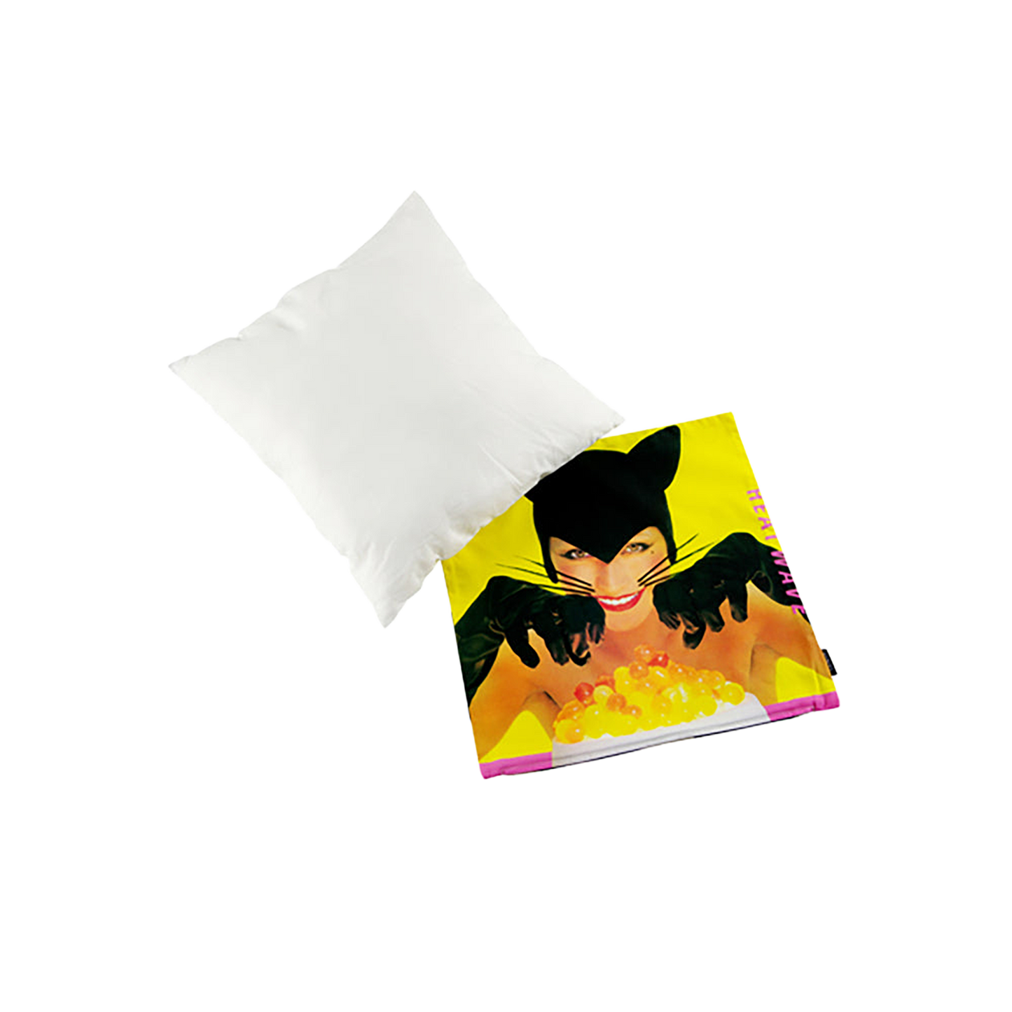 VINYL “BLACK CATS” CUSHION HEAT WAVE