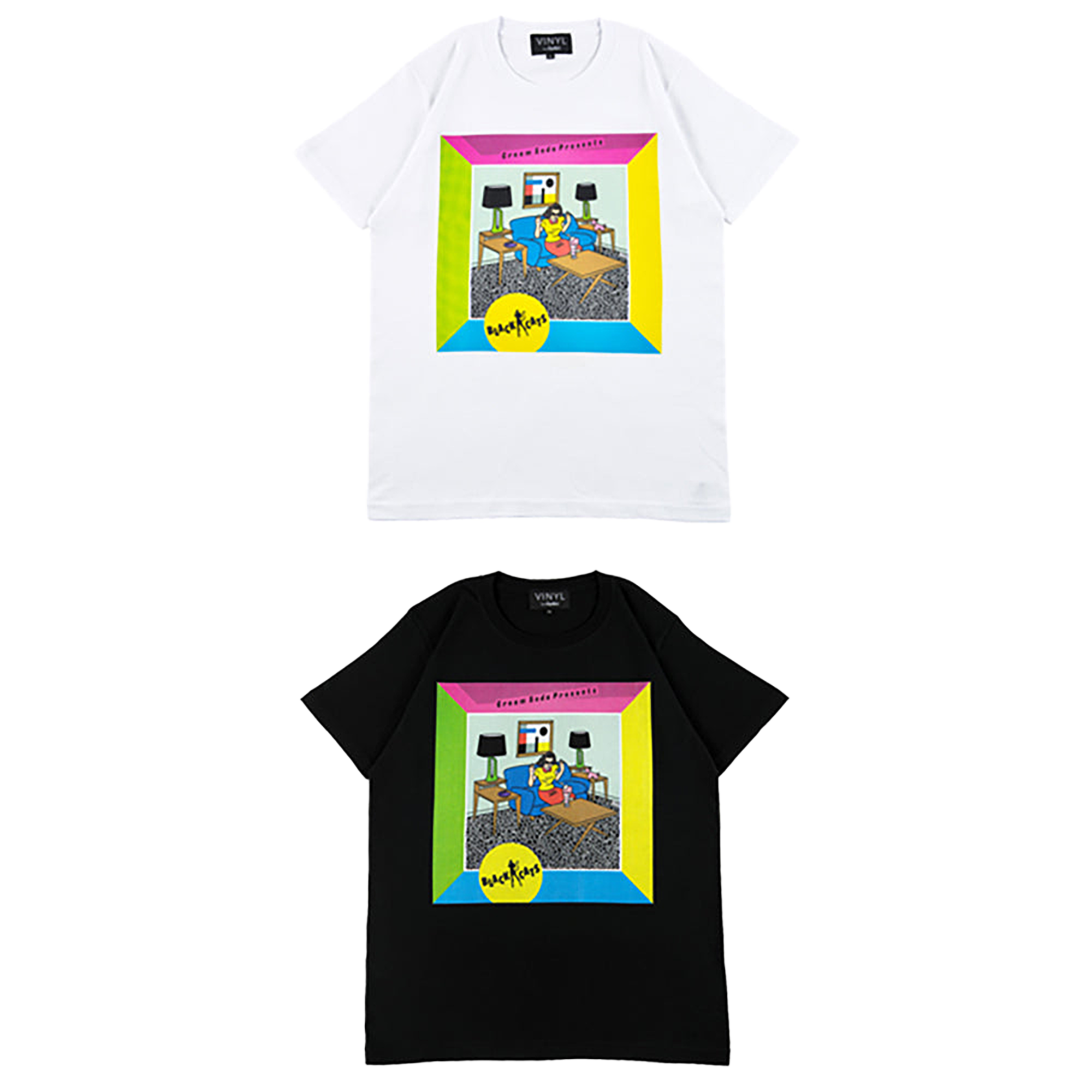 VINYL “BLACK CATS” TEE CREAM-SODA PRESENTS