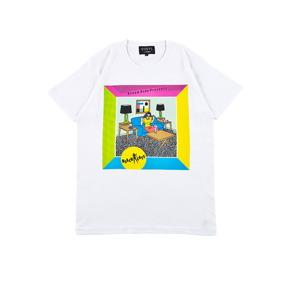 VINYL “BLACK CATS” TEE CREAM-SODA PRESENTS_1