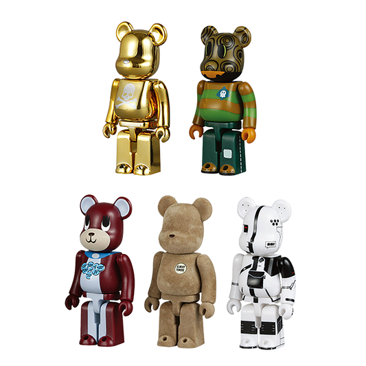 WORLD WIDE TOUR BE@RBRICK 5 PC SET［D］（100% 5体セット）