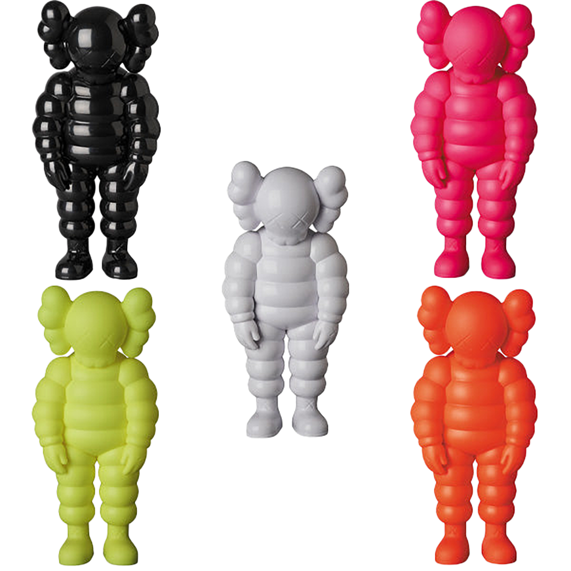 KAWS WHAT PARTY WHITE／BLACK／PINK／YELLOW／ORANGE