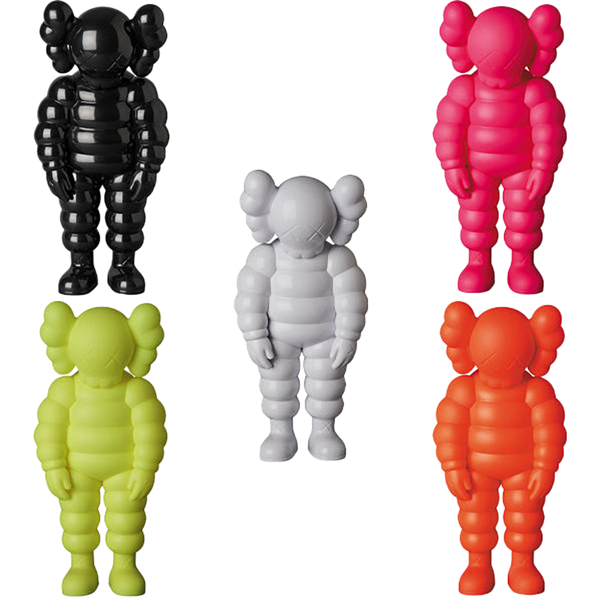 KAWS WHAT PARTY WHITE／BLACK／PINK／YELLOW／ORANGE