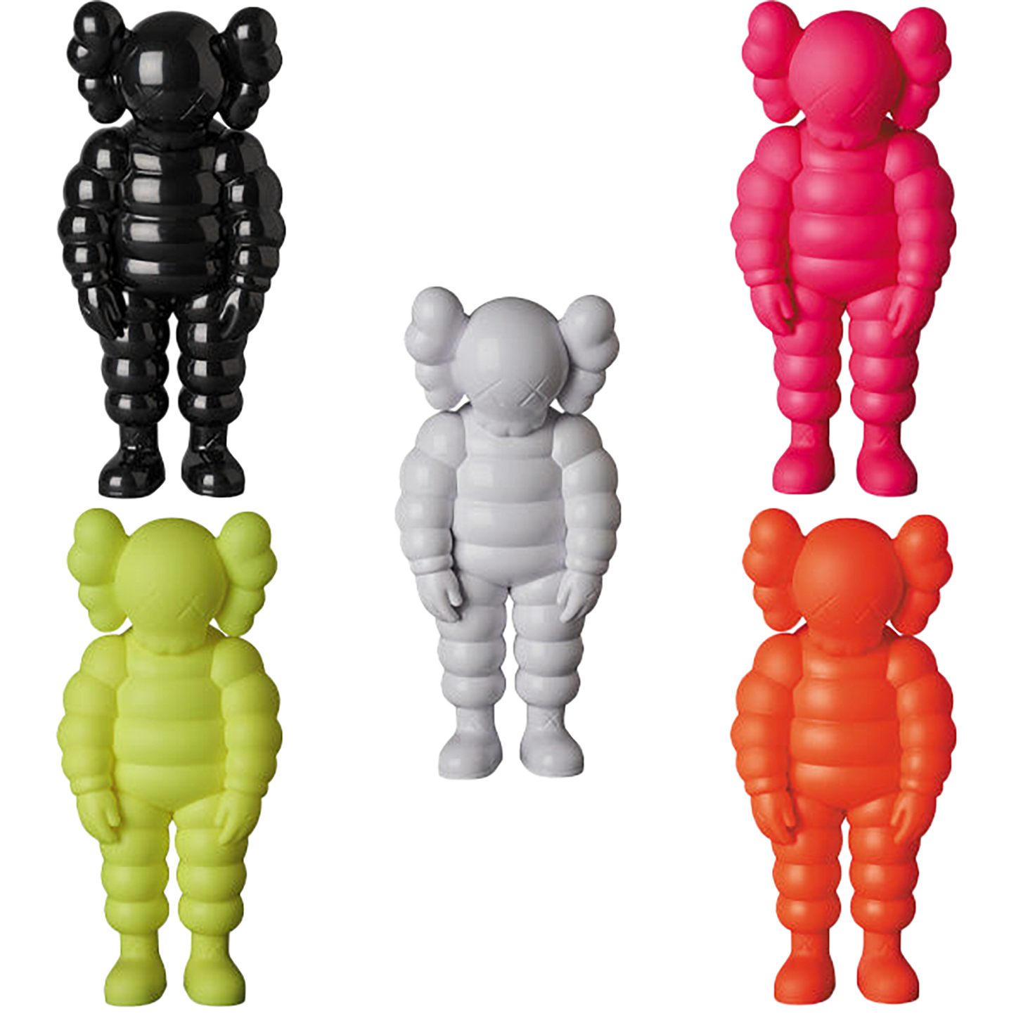 KAWS WHAT PARTY WHITE／BLACK／PINK／YELLOW／ORANGE