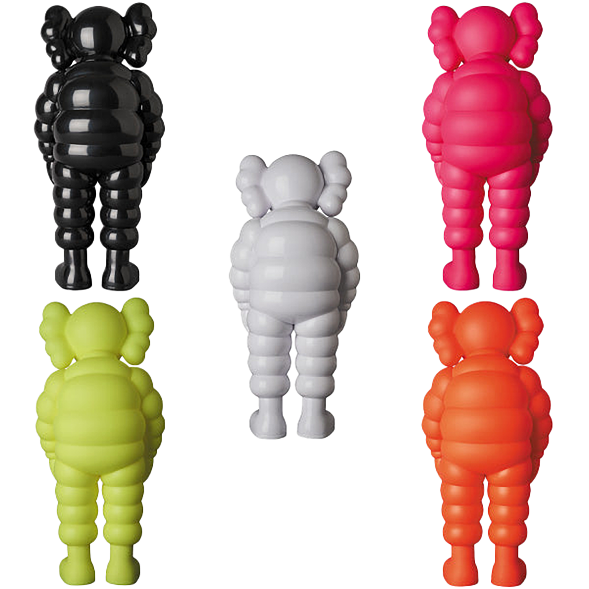 KAWS WHAT PARTY WHITE／BLACK／PINK／YELLOW／ORANGE