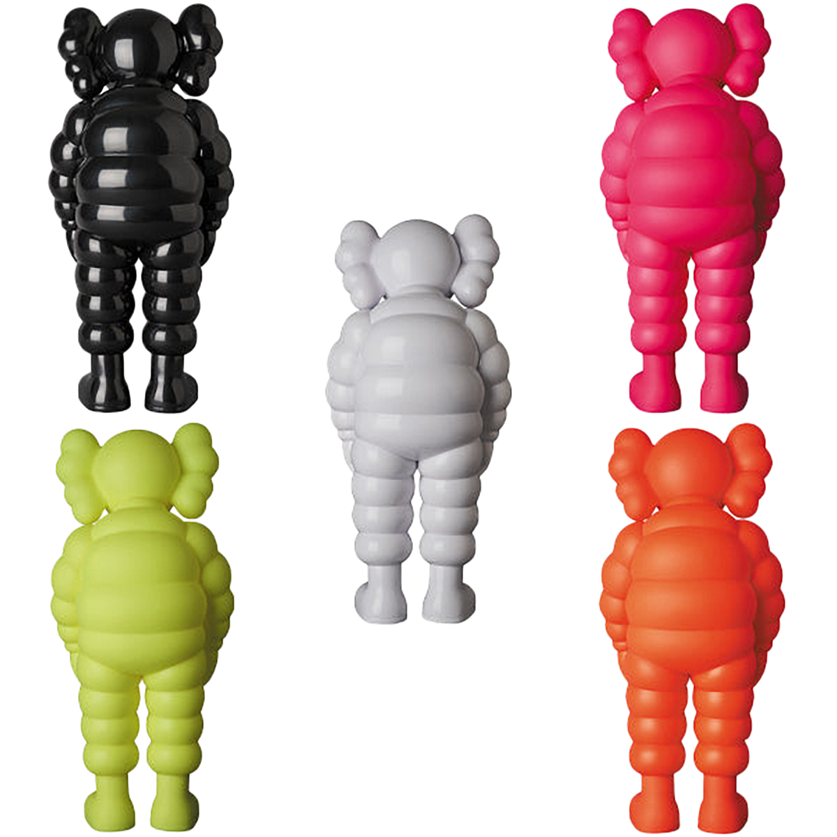 KAWS WHAT PARTY WHITE／BLACK／PINK／YELLOW／ORANGE