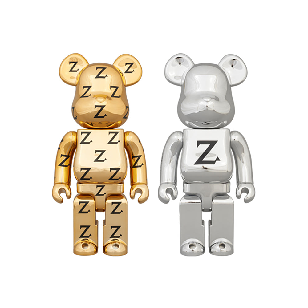 BE@RBRICK ZIKZIN 400% ゴールド/シルバー_0
