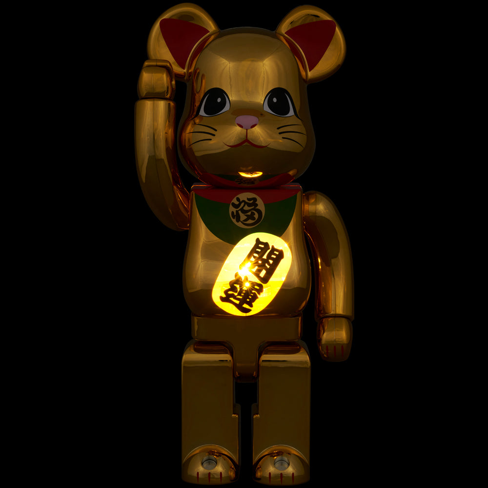 BE@RBRICK 招き猫 開運 金メッキ 発光 400％ | MEDICOM TOY OFFICIAL STORE