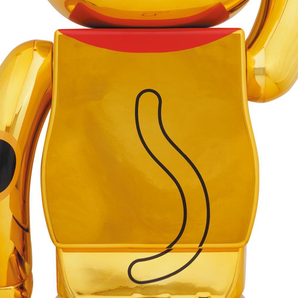 BE@RBRICK 招财猫镀金夜光 1000%