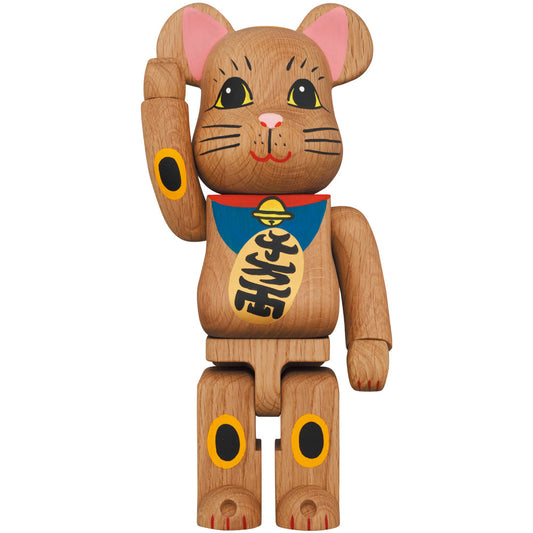 BE@RBRICK KARIMOKU Maneki Neko 1 Blue 400％