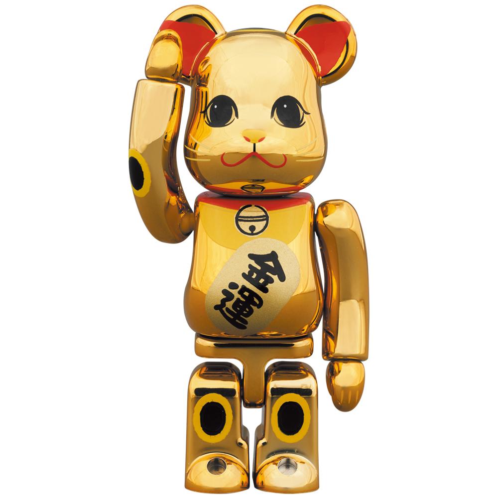 BE@RBRICK 招财猫镀金 100%