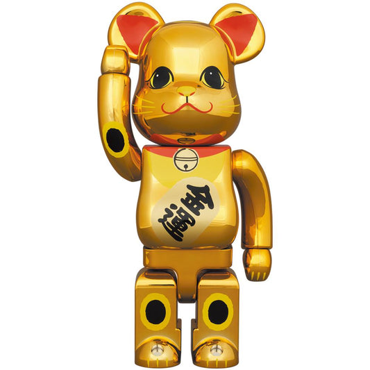 BE@RBRICK Maneki Neko Gold Luck Gold Plated 3 400% 