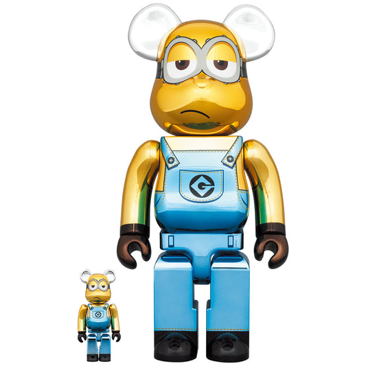 BE@RBRICK KEVIN Chrome Ver. 100％ & 400％
