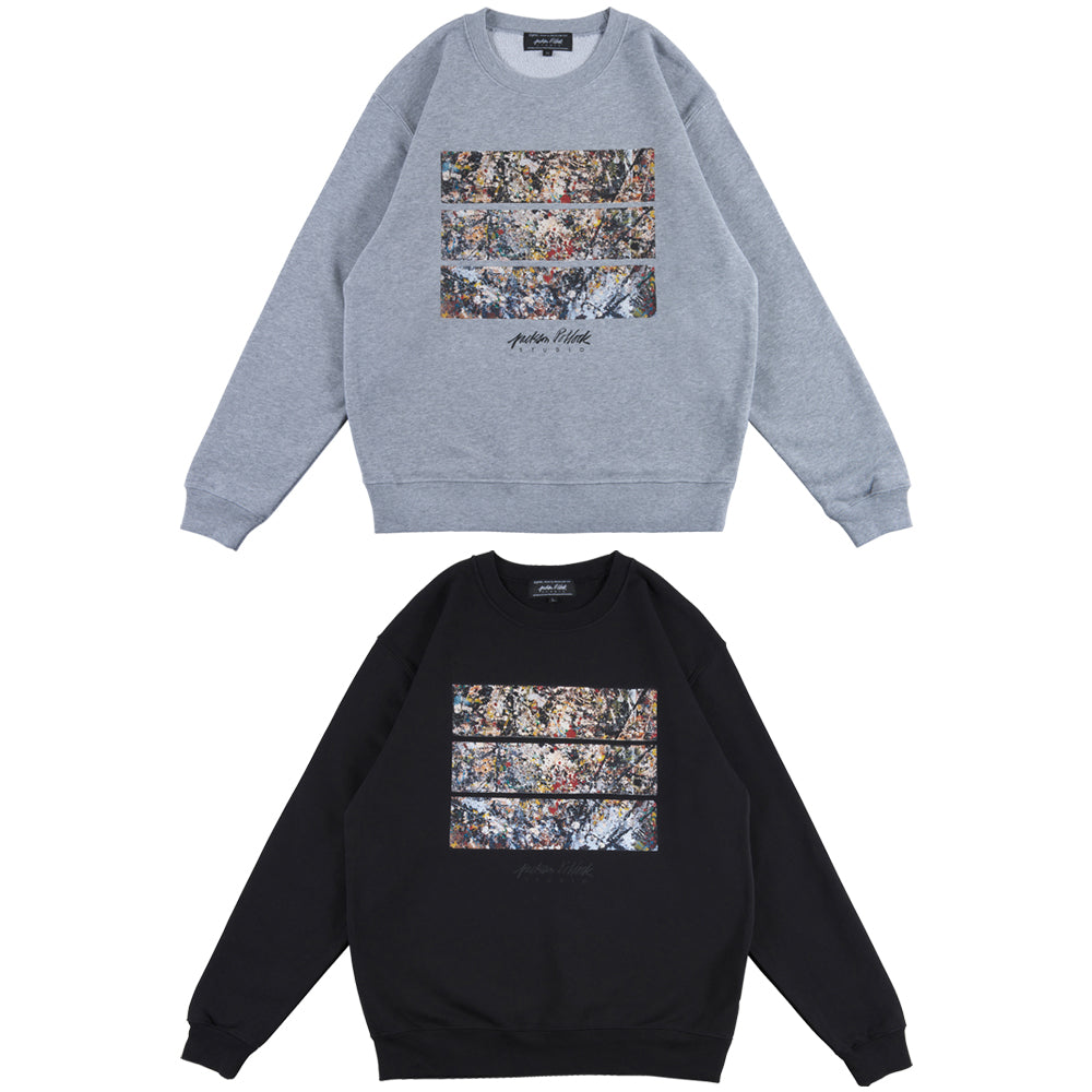 Jackson Pollock Studio CREWNECK SWEATSHIRT "Floor Boards 02"