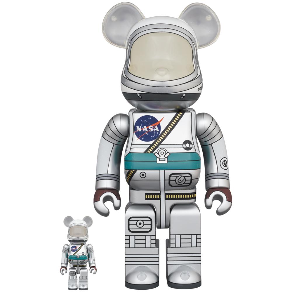 BE@RBRICK PROJECT MERCURY ASTRONAUT 100％ & 400％
