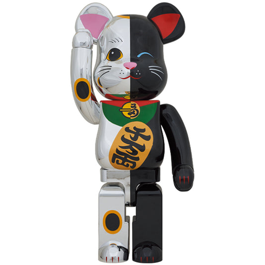 BE@RBRICK Manekineko Silver×Black 1000％