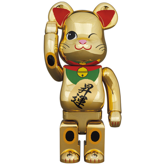 BE@RBRICK Maneki Neko Rising Fortune 2 Gold Plating 400%