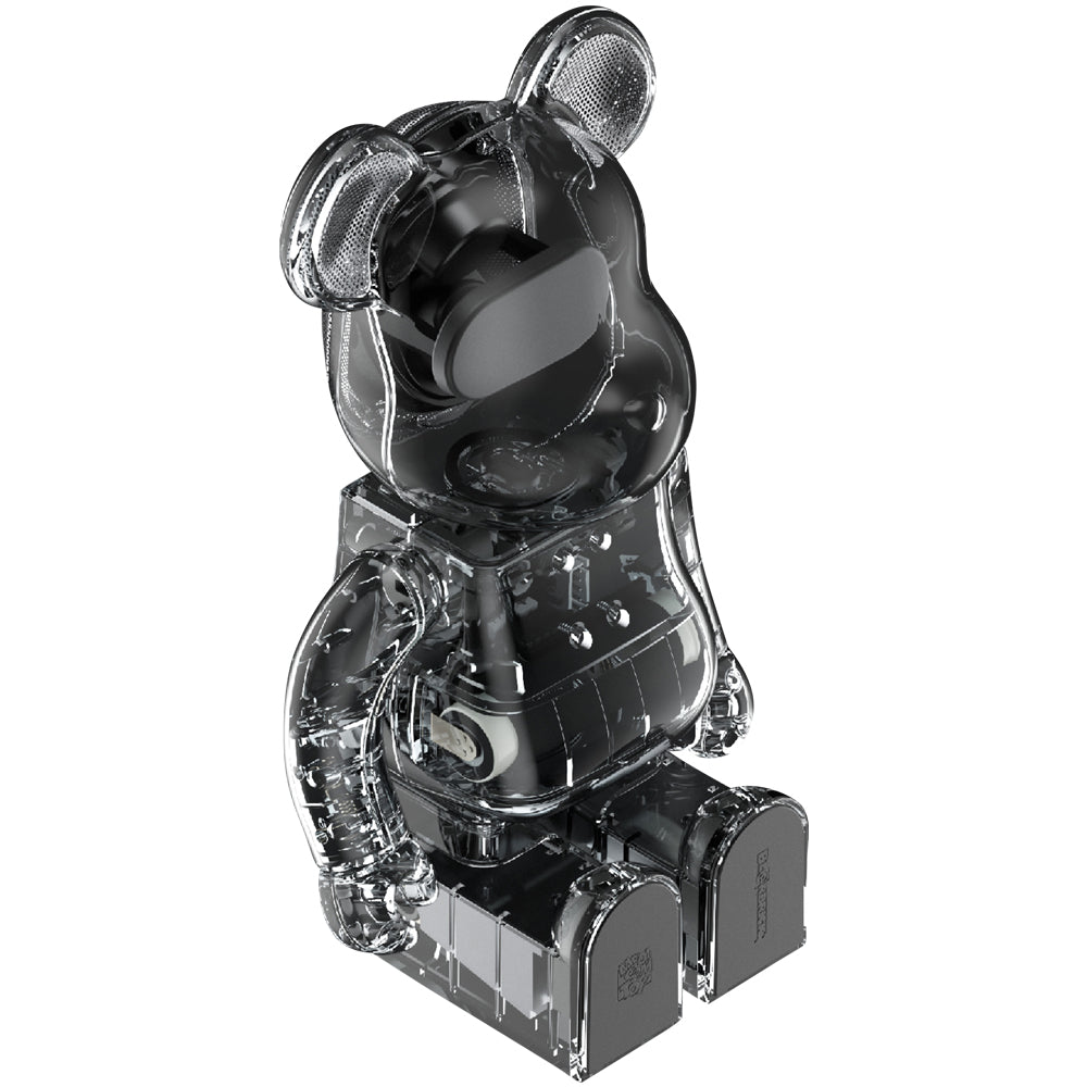 BE@RBRICK AUDIO 400% Portable Bluetooth(R) Speaker CLEAR／SMOKE