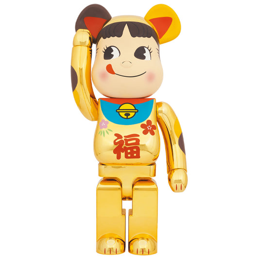 BE@RBRICK Manekineko Peko-chan Gold Plated 1000％