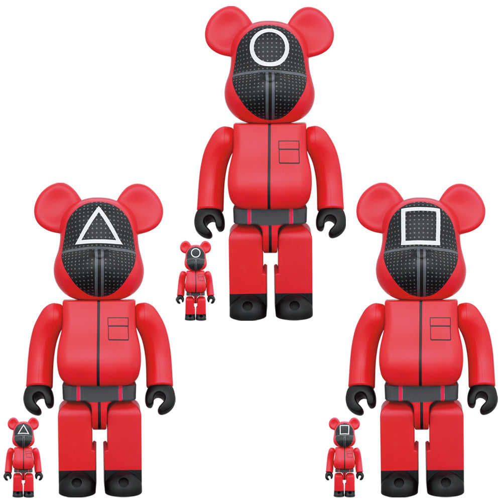 BE@RBRICK SQUID GAME(乌贼游戏)GUARD“○/△/□”100%&400%