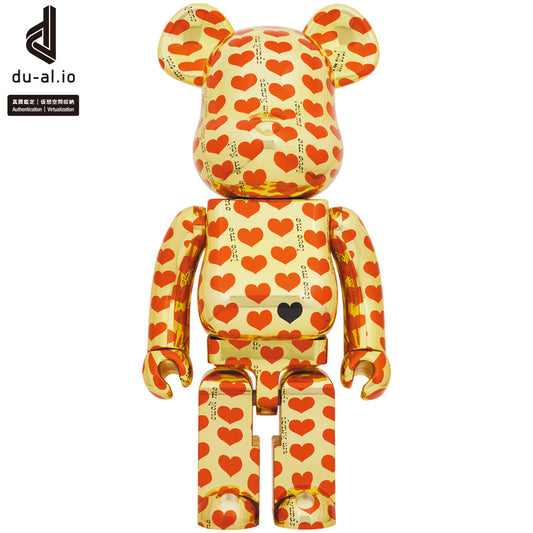 BE@RBRICK Gold Heart 1000％