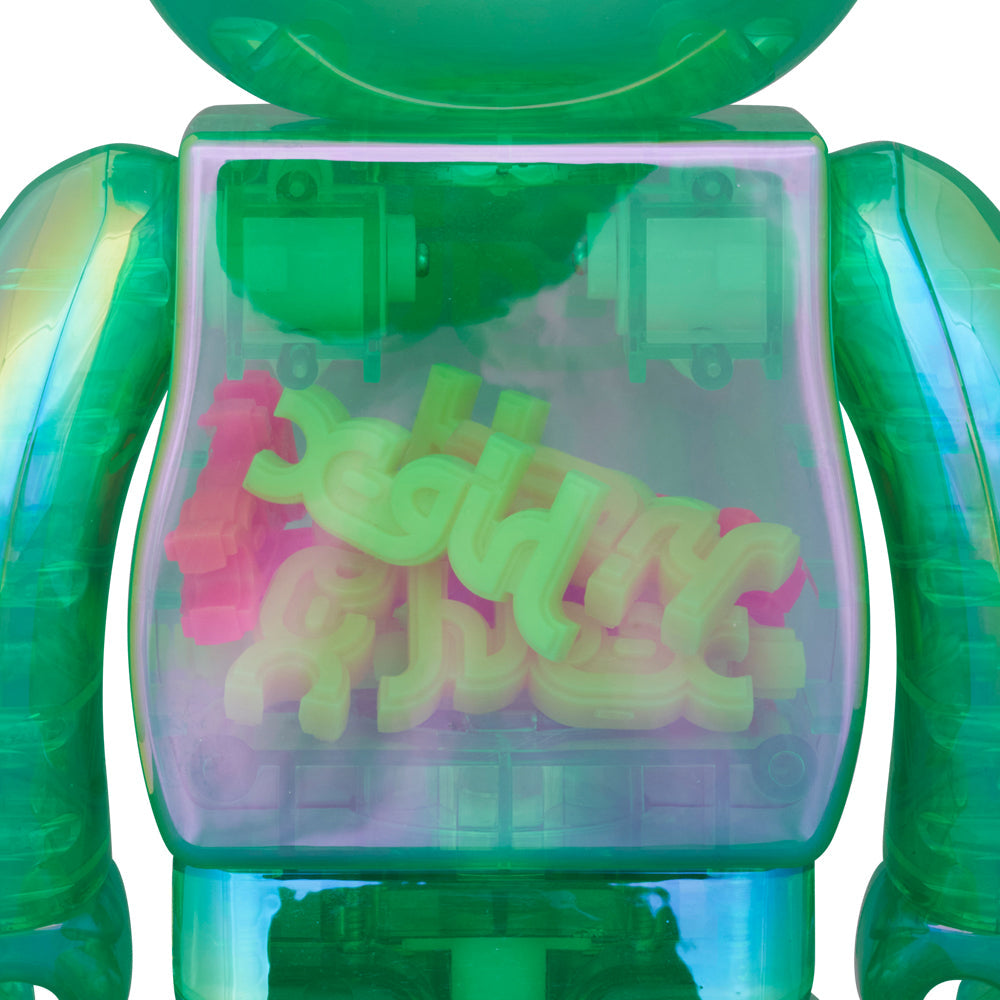 BE@RBRICK X-girl CLEAR GREEN Ver. 100％ & 400％ | MEDICOM TOY