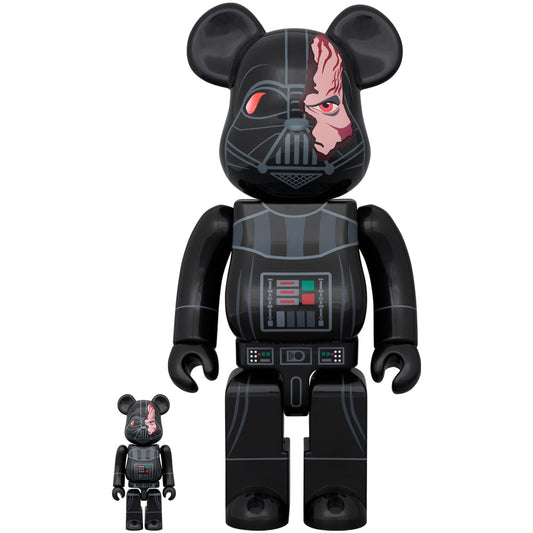 BE@RBRICK DARTH VADER(TM) DAMAGE Ver. (OBI-WAN KENOBI Ver.) 100％ & 400％